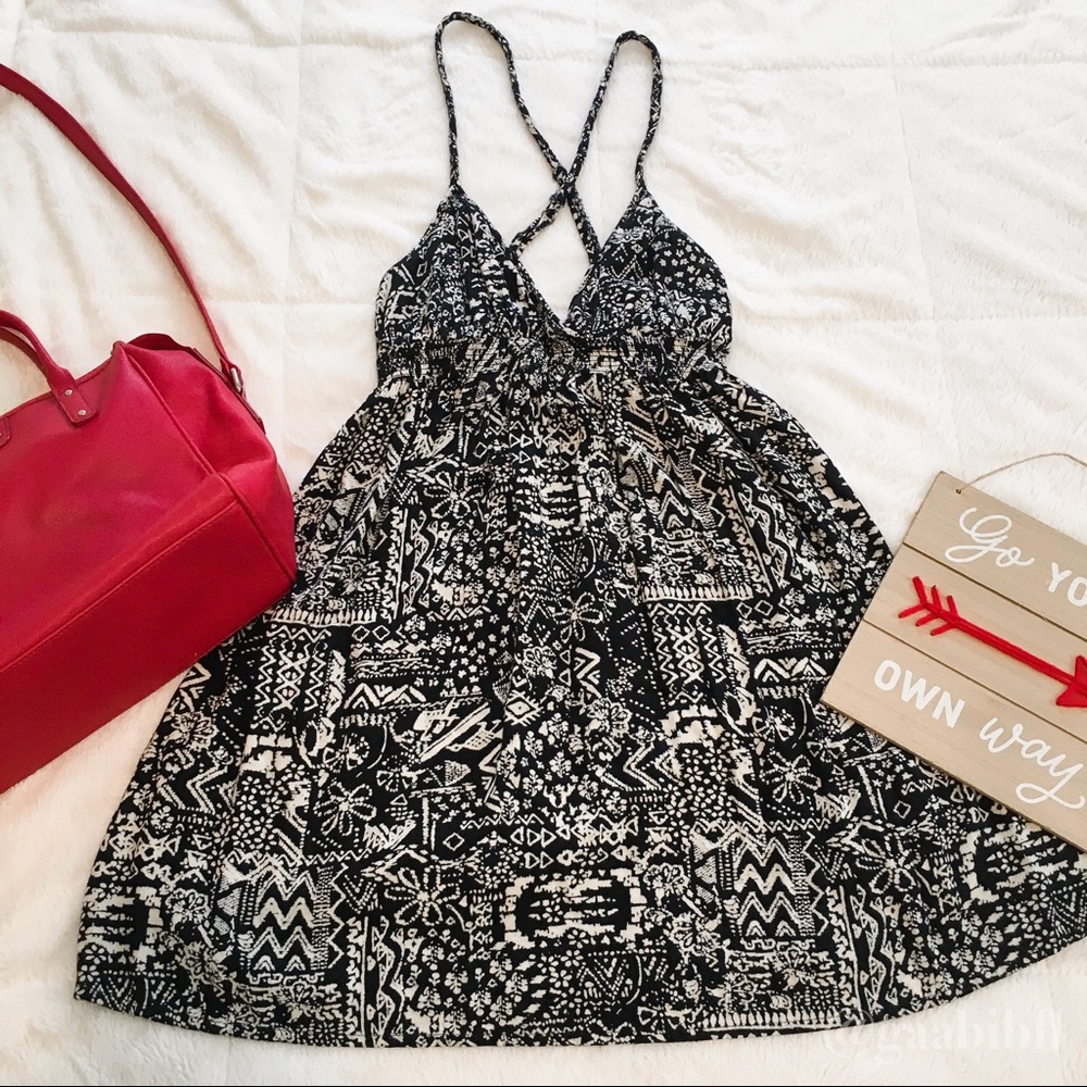 Urban Outfitters Ecoté Braided Boho Sundress Large - Picture 6 of 8